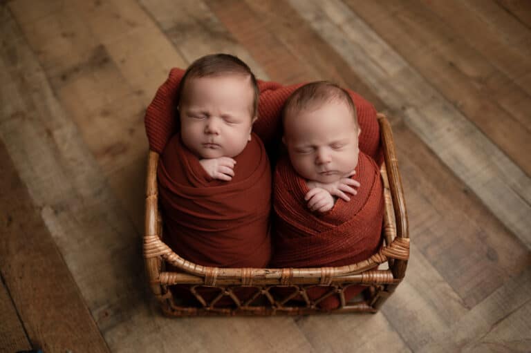 grumpy twin babies boys newborn photo session