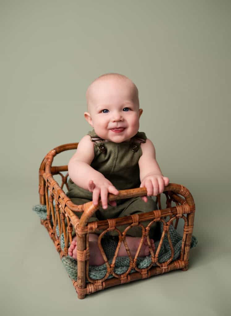 family photographer in wichita ks baby boy milestone photos
